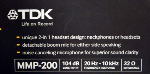 Image of TDK Headphones MMP200 (IT3741)