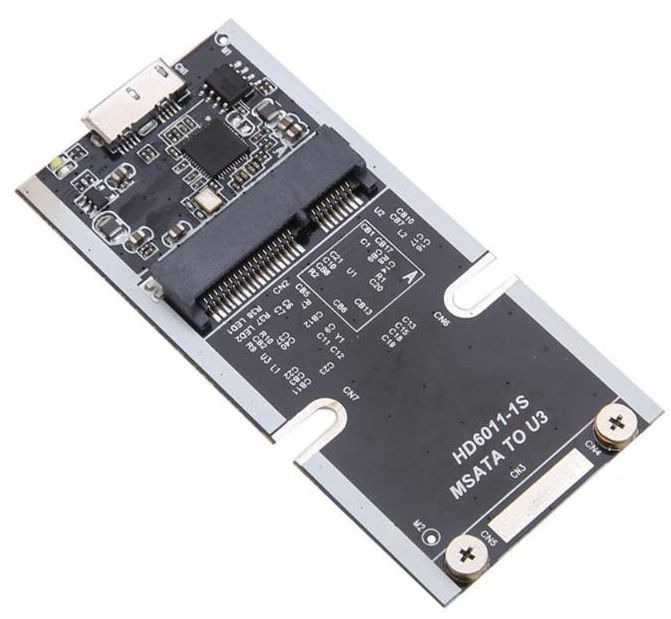 Image of microUSB 3.0 to mSATA converter BULK (IT13829)