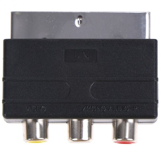 Image of SCART adapter, 3xRCA INPUT info! (IT13723)