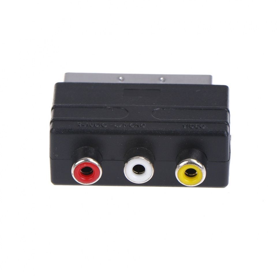 Image of SCART adapter, 3xRCA INPUT info! (IT13723)