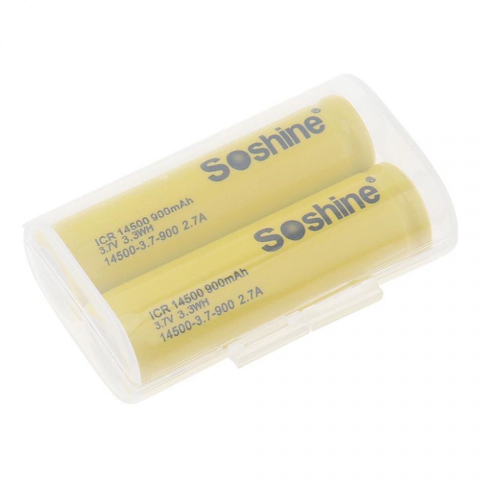Image of Soshine 14500 Li-Ion akku 900mAh (valós) INFO! (IT14222)