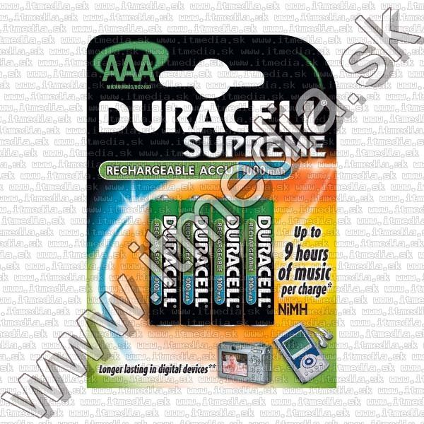 Image of Duracell Supreme akku R03 4x 1000 mAh AAA (IT8196)