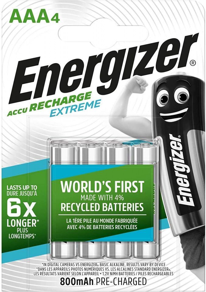 Energizer akku R03 4x 800 mAh AAA *Extreme* (IT10897) Image of Energizer akku R03 4x 800 mAh AAA *Extreme* (IT10897)