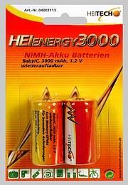 Image of HeiEnergy akku R14 ****2x**** 3000 mAh Baby (C) (IT2176)