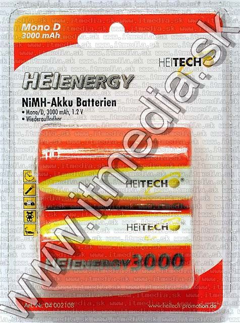 Image of HeiEnergy akku R20 ****2x**** 3000 mAh Mono (D) (IT2177)