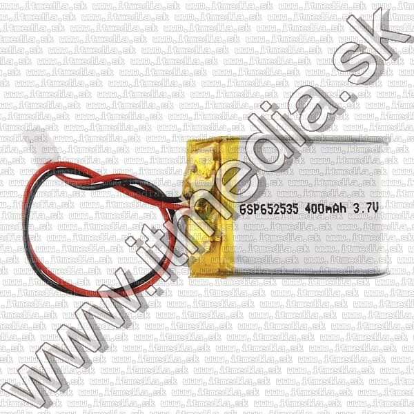 Image of Lithium-Polimer akkumulátor 400mAh 3.7V 7x20x30mm (IT10474)