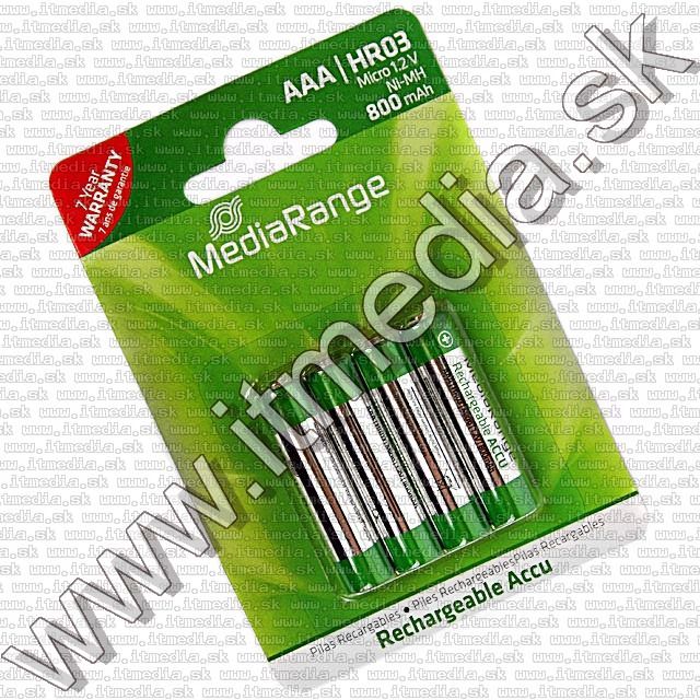 Image of MediaRange Ni-Mh akku HR03 4x 800 mAh AAA (IT9404)