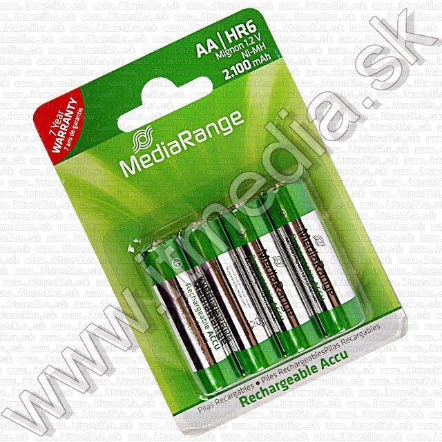 MediaRange Ni-Mh akku HR06 4x 2100 mAh AA (IT9405) Image of MediaRange Ni-Mh akku HR06 4x 2100 mAh AA (IT9405)