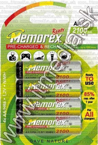 Image of Memorex Akku HR06 4x2100 mAh AA *BLISTER* (IT13864)