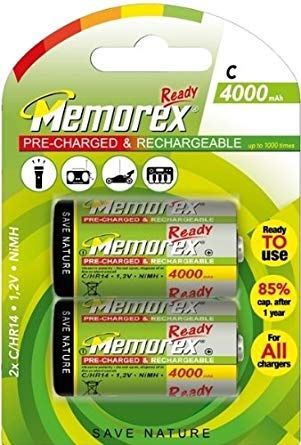 Image of Memorex Akku HR14 2x4000 mAh C *BLISTER* (IT14277)