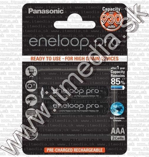 Image of Panasonic Eneloop PRO akku HR03 2x930 mAh AAA *BLISTER* *Ready2Use* (IT12847)