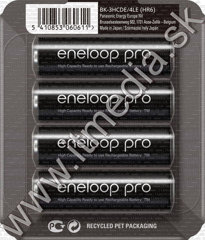 Image of Panasonic Eneloop PRO akku HR06 4x2500 mAh AA *SLIDE* *Ready2Use* (IT13962)