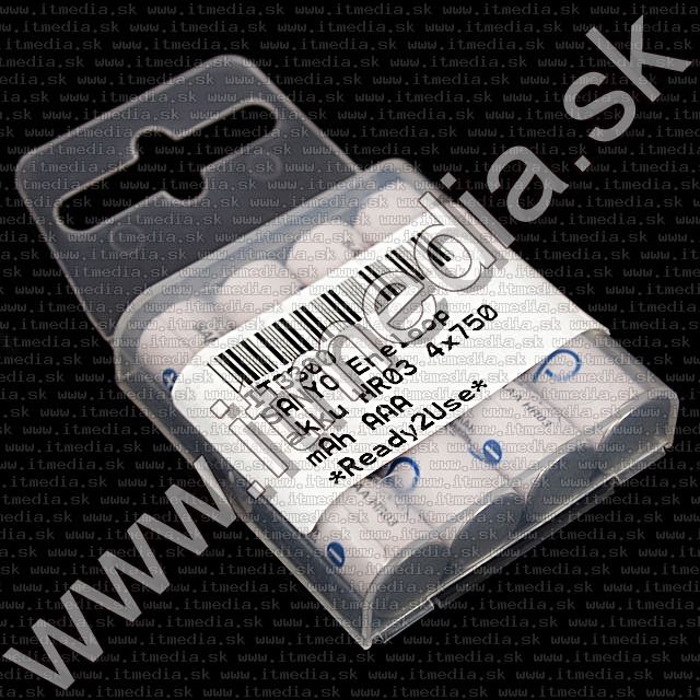 Image of SANYO Eneloop akku HR03 4x750 mAh AAA *Ready2Use* (IT3300)