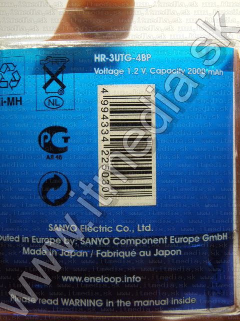 Image of SANYO Eneloop akku HR06 4x2000 mAh AA *Ready2Use* (IT3301)