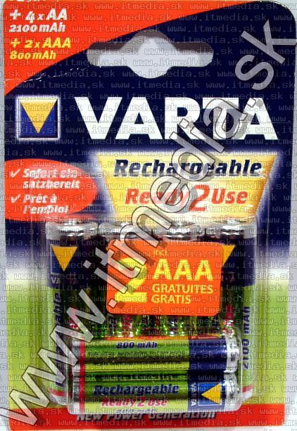 Image of Varta akku R06 4x 2100 mAh AA + R03 2x 800 mAh AAA (IT2681)