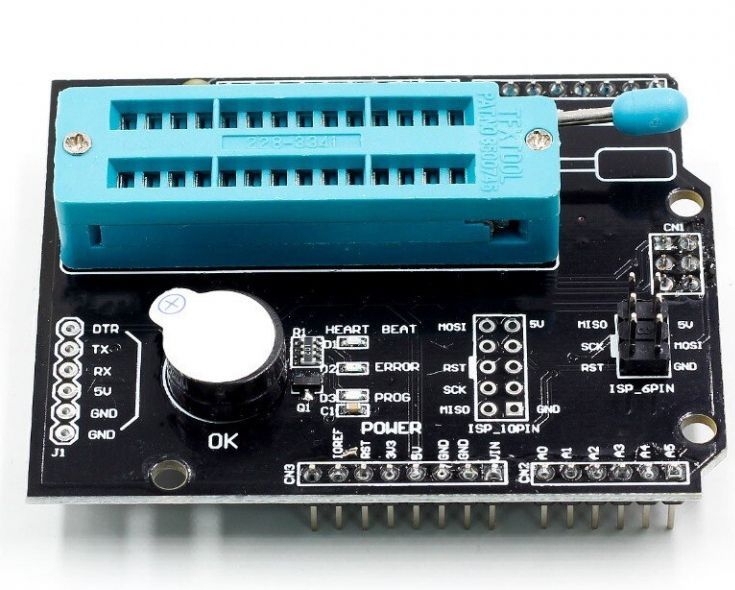 Image of Arduino AVR ISP Programmer SHIELD (Bootloader) (IT14072)