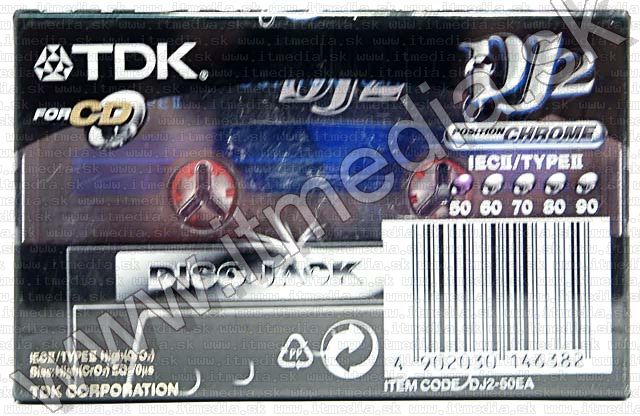 Image of TDK Audio Cassette DJ2-50 Chrome (IT4402)