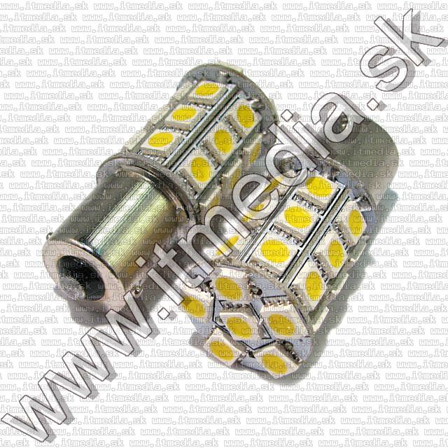 Image of LED autós izzó BA15S (1156) 27x5050 SMD (Meleg Fehér) (IT10523)