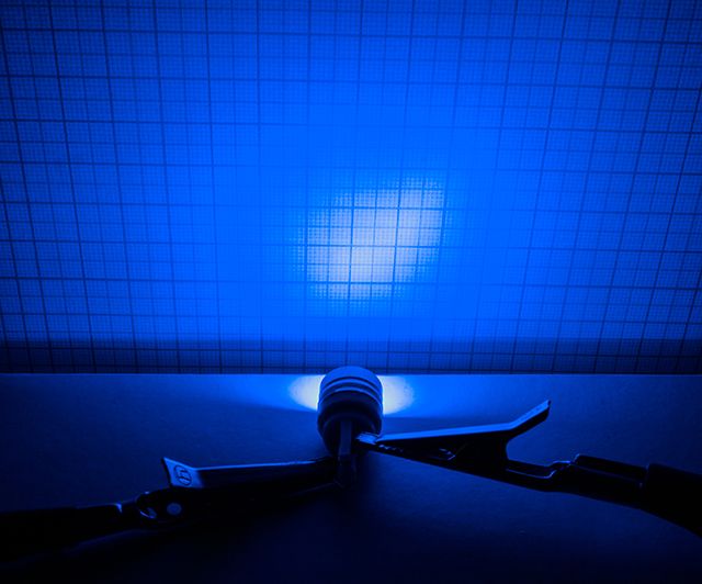 Image of LED Car Dashboard Light T10 12v COB Blue (IT9985)