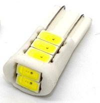 Image of LED Car Dashboard Light T10 Ceramic White 12v 8x5730SMD (IT12409)