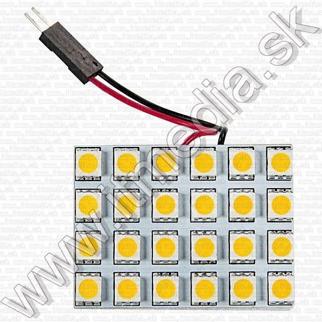 Image of LED Festoon Car Light Panel 24xSMD 5050 2.5W *Warm White* (IT9771)