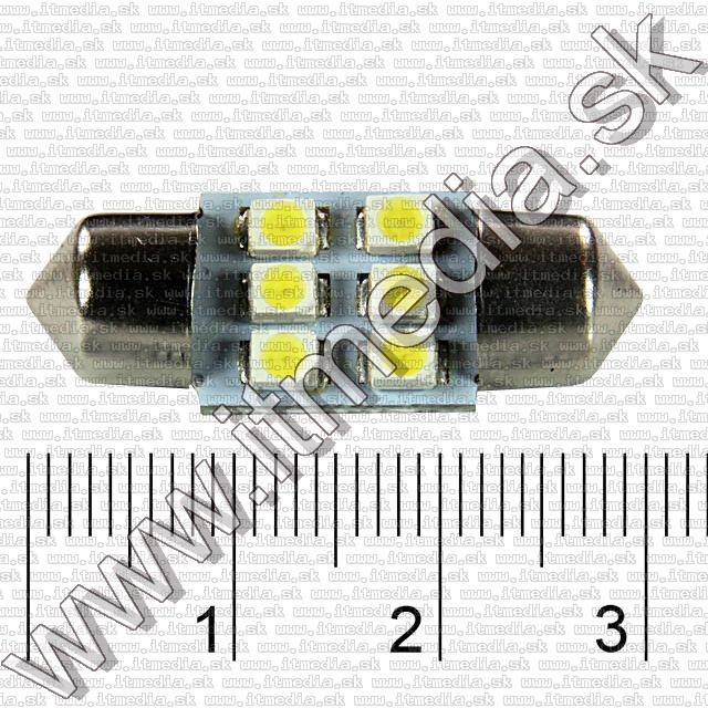 Image of LED izzó Szofita 31mm 6x3528 SMD *Hideg Fehér* (IT9800)