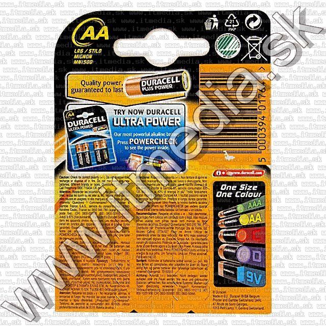Image of Duracell PLUS Power Alkaline Battery 4xAA LR06 (IT9460)