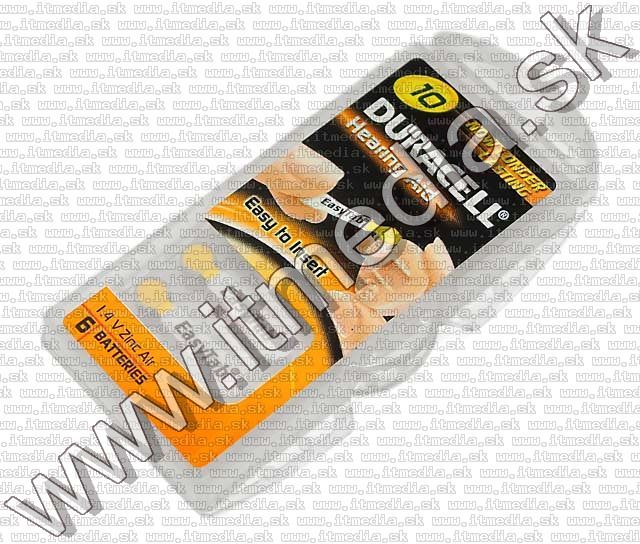 Image of Duracell battery PACK (6-set) No. 10 (DA10N6) (IT4892)