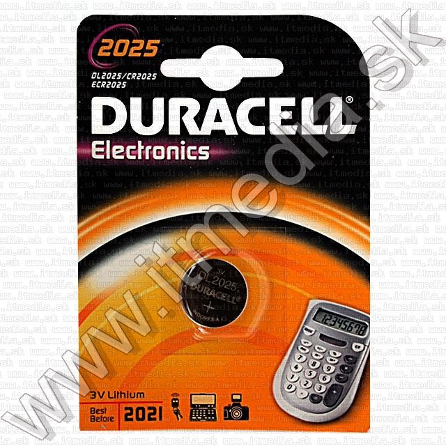 Image of Duracell Button Battery CR2025 *Lithium* (IT3498)