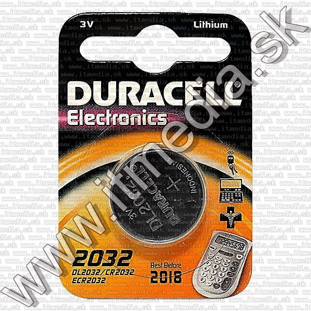 Image of Duracell CR2032 tipusú gombelem líthium (IT1044)