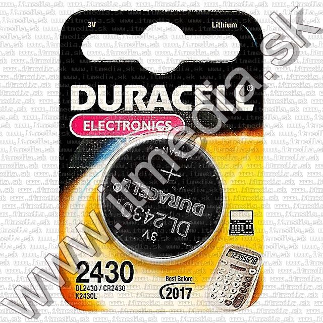 Image of Duracell,CR2430 tipusu hosszu elettartamu Lithium gombelem (IT1670)