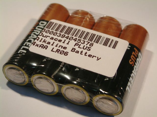 Image of Duracell Plus Alkaline Battery 4xAA LR06 *Foil* (IT1805)