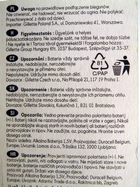 Image of Duracell ULTRA M3 Alkaline Battery 4xAAAA INFO!!! (IT2709)