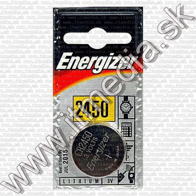 Image of Energizer hosszu elettartamu Lithium CR2450 tipusu gombelem (IT1934)