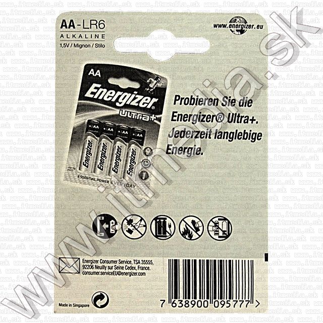 Image of Energizer battery alkaline 4xAA (LR06) (IT4896)