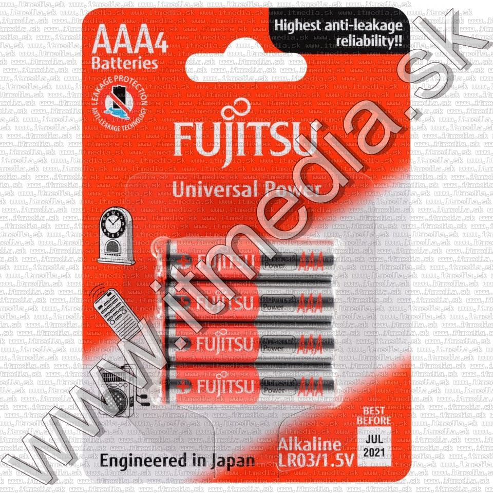 Image of Fujitsu alkáli elem 4xAAA LR03 Universal Power *Bliszter* (IT11843)