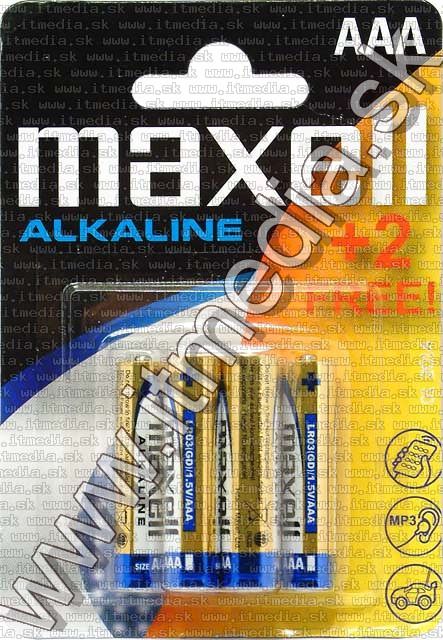 Image of Maxell LR03 6xAAA alkáli elem (IT4873)