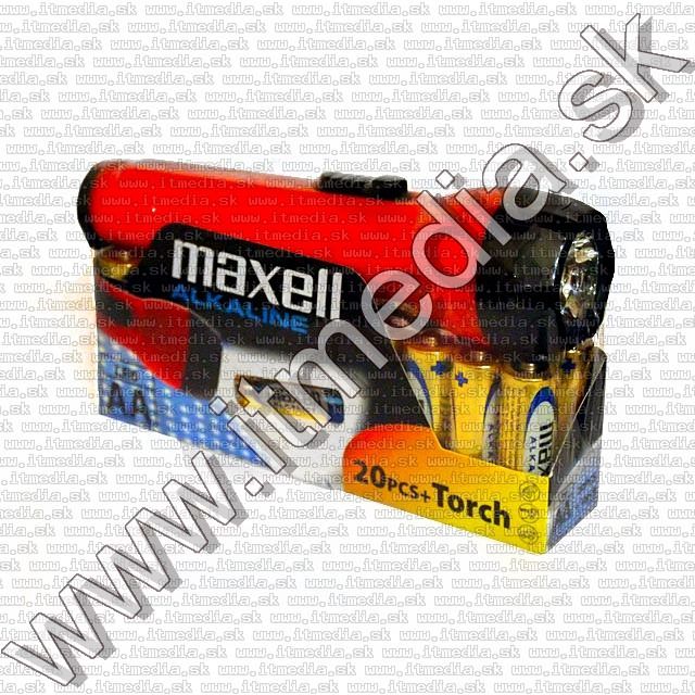 Image of Maxell LR06 20x*AA* alkáli elem + ajándék zseblámpa (IT9286)