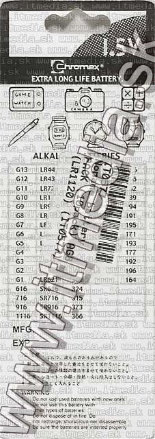 Image of Noname battery PACK (10-set) AG8 (LR1120) (IT0577)