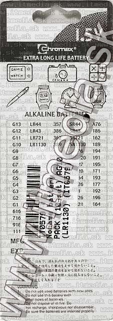 Image of Noname battery PACK (10-set) AG10 (LR1130) (IT0579)