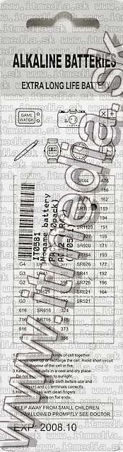 Image of Noname battery PACK (10-set) AG12 (LR43) (IT0581)