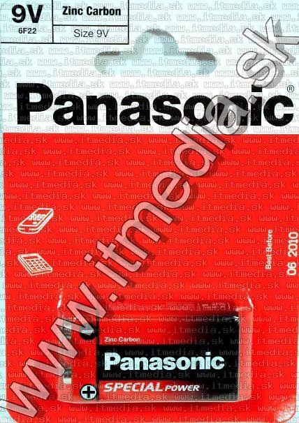 Image of Panasonic battery *standard* 1x 9volt ***6F22*** (IT2801)