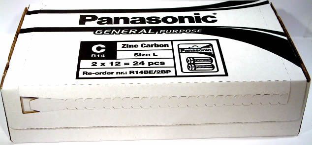 Image of Panasonic battery *standard* ***2xR14*** *BLISTER* (IT2644)