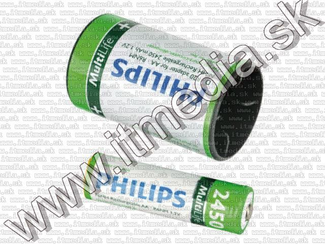 Image of Philips Battery Adapter Pack AA->D 2x + 2x2450mAh (IT9857)