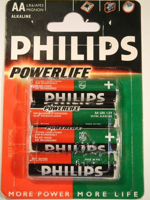 Image of PHILIPS battery alkaline 4xAA (LR06) (IT1334)