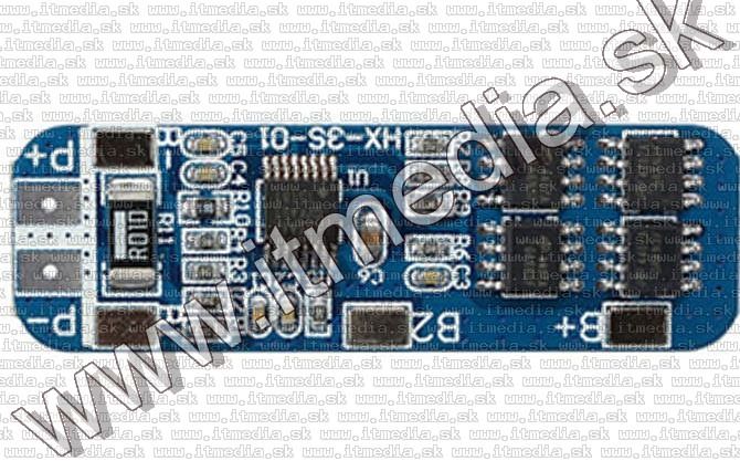 Image of Lítium akku védőáralmkör 10.8v (3 cella, 3S) 10A (IT14069)
