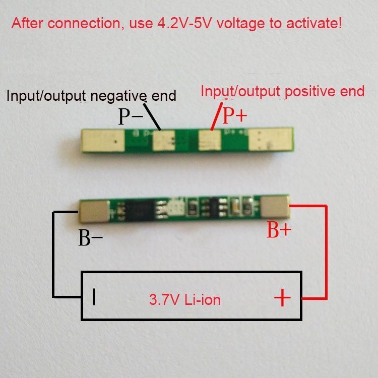 Image of Lítium akku védőáralmkör 3.7v (1 cella) 3A (IT11112)