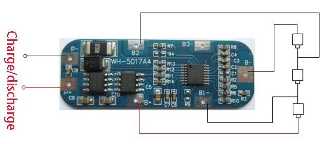 Image of Lítium akku védőáralmkör 14.8v (4 cella, 4S) 4A (IT12178)