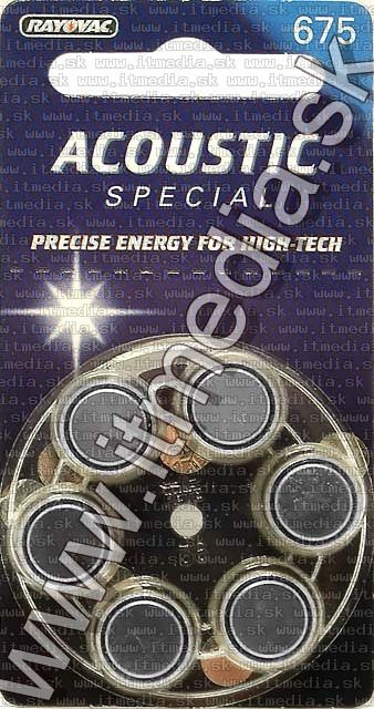 Image of Rayovac button battery 675 (6-set) ACOUSTIC special (IT0617)