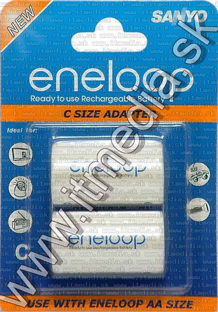 Image of Eneloop Battery Adapter AA to C 2-pack (IT4987)